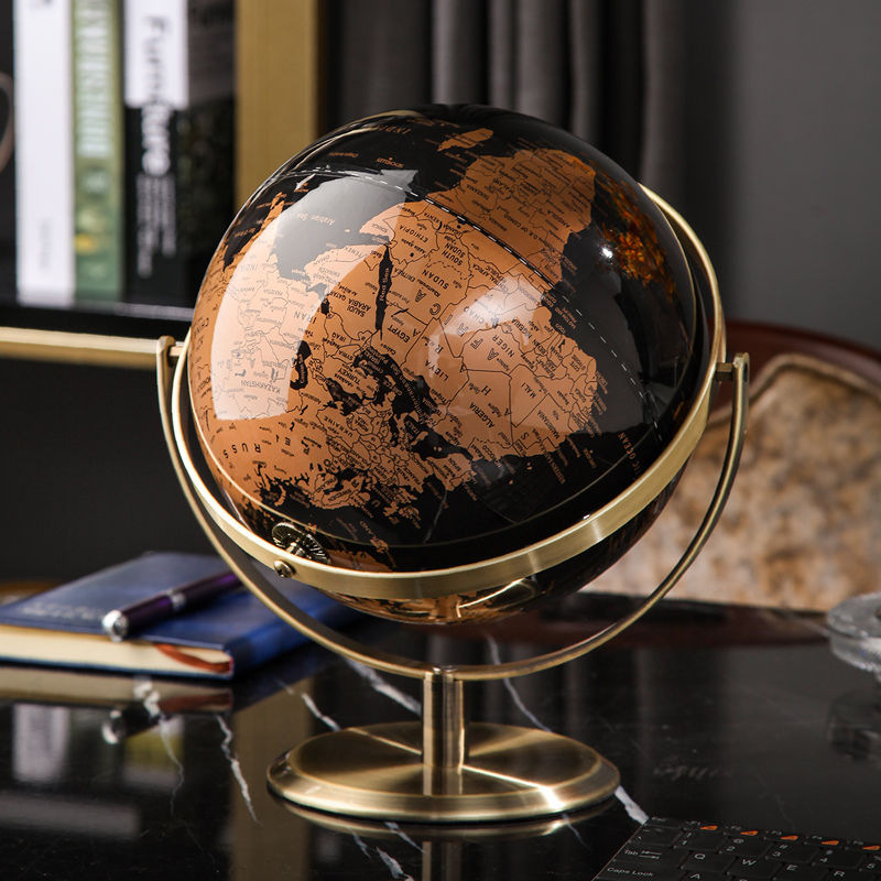 Office Furniture World - フルイングリッシュワールドグローブ 球体 直径23cm デスクティーチンググローブ 金属ABS製 デュアルアクスル