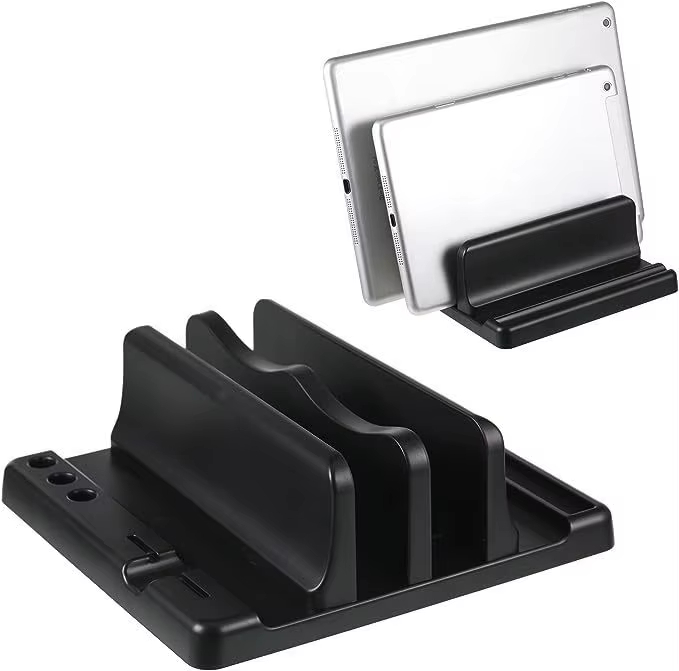 Office Furniture Table - オフィス ABS ラップトップスタンド 垂直に置くとデスクスペースを節約 コンピューターアクセサリーを簡単に置くことができます 幅を伸ばすことができ、オフィスデスクに収納できます