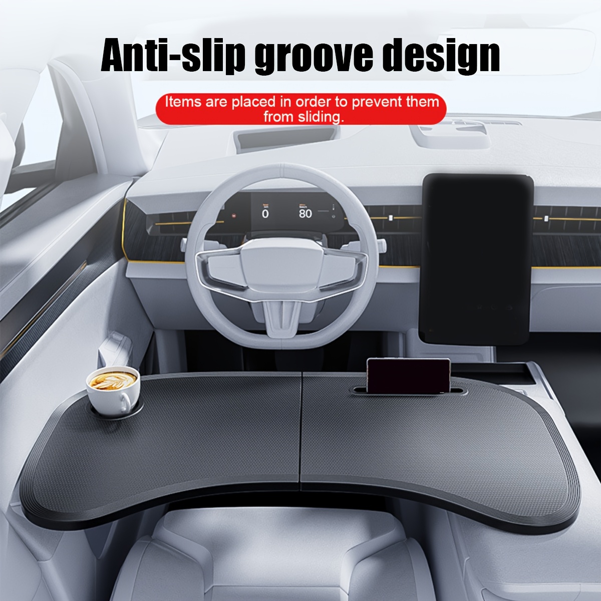 Office Furniture Installation - 1 個車用折りたたみ式ステアリングホイールテーブル車用収納テーブル車用オフィス収納アーティファクト車用ポータブル折りたたみテーブル折りたたみ式