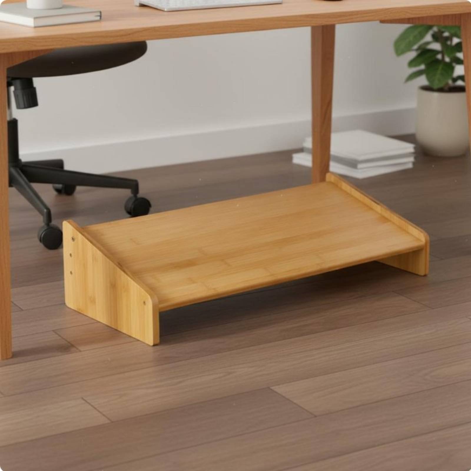 デスク下フットレスト 幅広表面 オフィス用フットスツール 角 - Office Furniture Commercial のレビューと価格