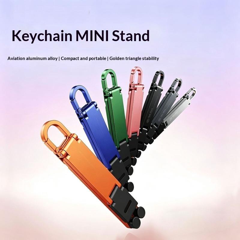折りたたみ式ミニキーホルダー型携帯電話スタンド、多角度調整可 - Mobile Pedestal Cabinet のレビューと価格
