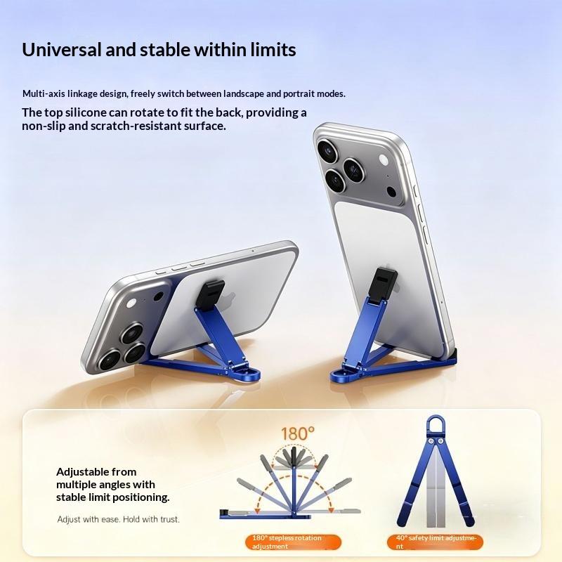 折りたたみ式ミニキーホルダー型携帯電話スタンド、多角度調整可 - Mobile Pedestal Cabinet のレビューと価格