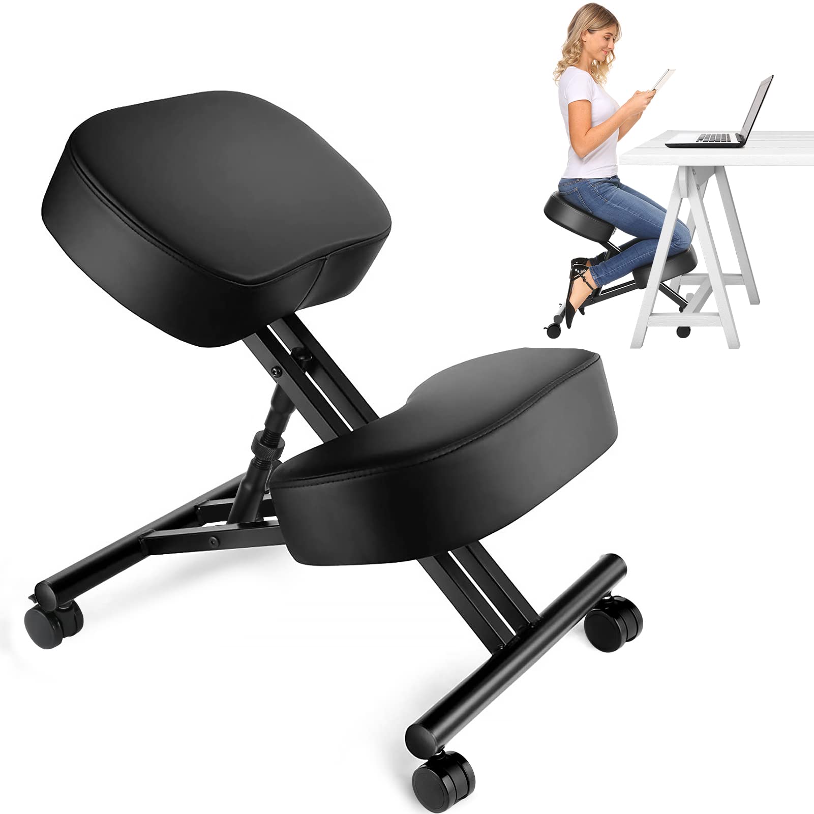 オフィス用のエルゴノミクスニーリングチェア、家庭およびオフィ - Office Furniture Commercial のレビューと価格