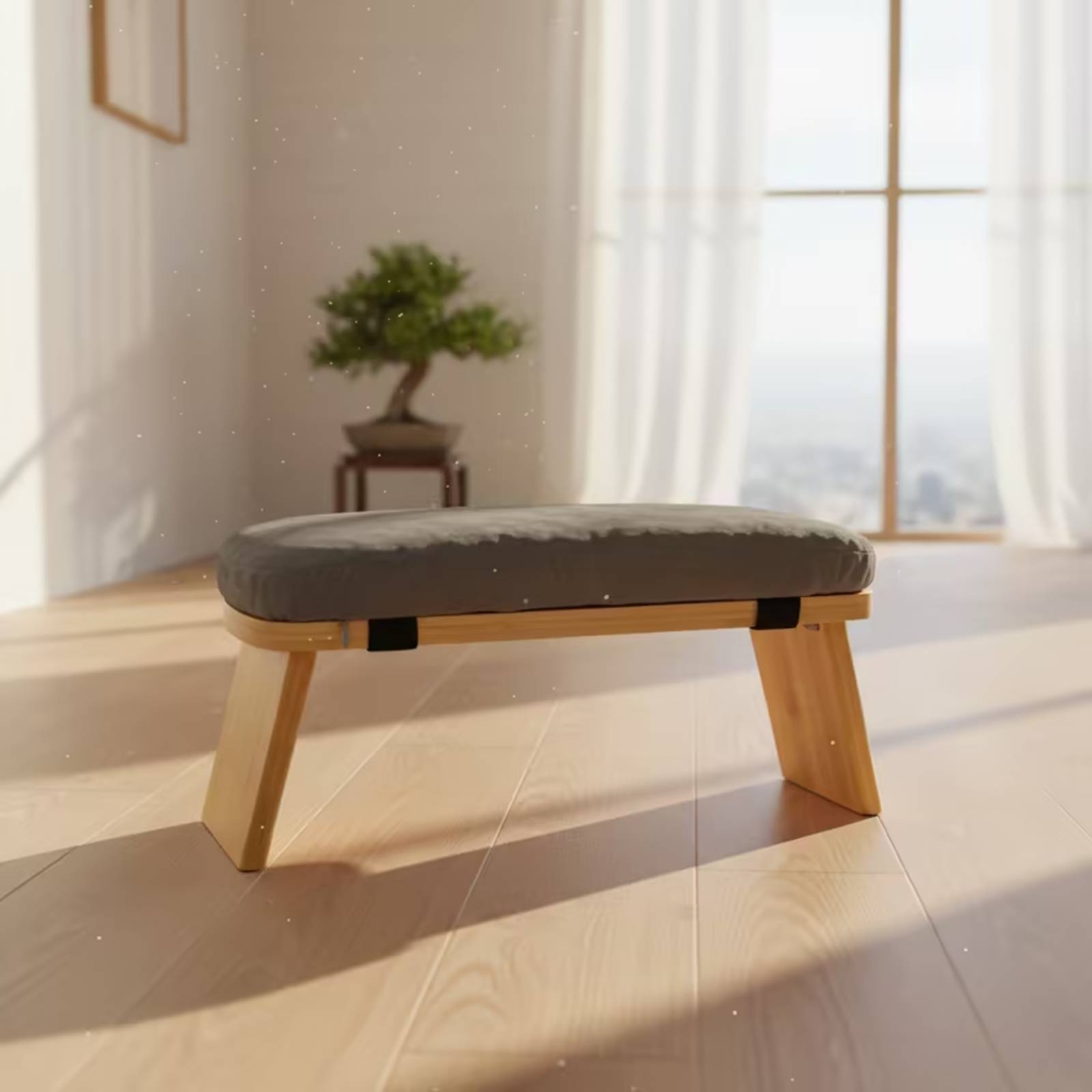 クッション付きひざまずきスツール 快適な瞑想用ベンチ 布張り - Office Furniture Commercial のレビューと価格