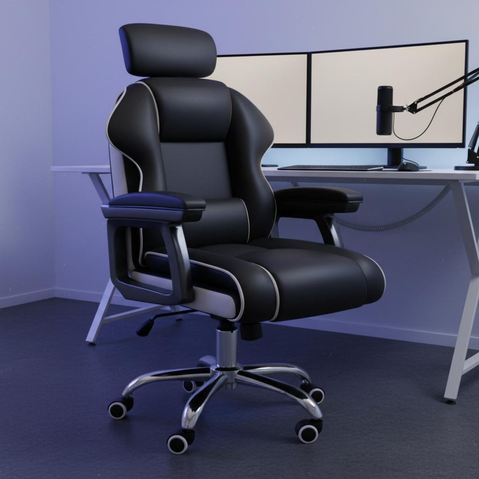 人間工学に基づいたゲーミングチェア、高さ調節可能、ハイバック - Office Furniture Commercial のレビューと価格